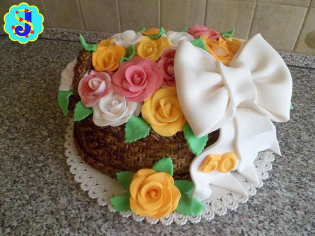 Kôš ruží, torta, Narodeninové torty Kôš ruží, torta, Narodeninové torty, Janka.S, 1