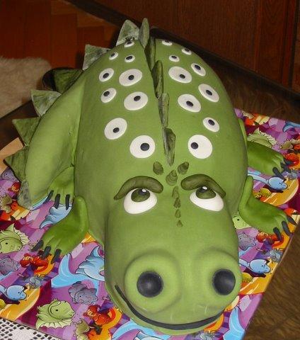 dinosaurík, torta, Rozprávkové torty dinosaurík, torta, Rozprávkové torty, evikan, 1