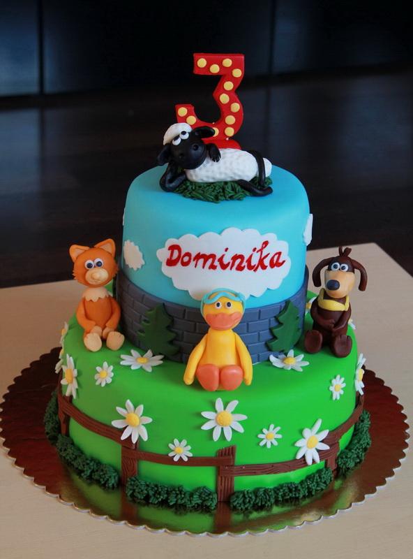 Ovečka Shaun :-), torta, Rozprávkové torty Ovečka Shaun :-), torta, Rozprávkové torty, jazvinka, 1