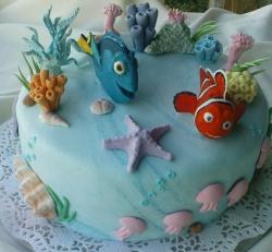 Nemo a Doris, torta, Rozprávkové torty Nemo a Doris, torta, Rozprávkové torty, OLINKA_liska_ryska, 1