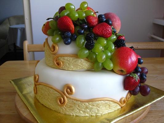 Poschodova so zivym ovocim, torta, Narodeninové torty Poschodova so zivym ovocim, torta, Narodeninové torty, fani, 1