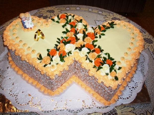 Svadobná dvojsrdce, torta, Svadobné torty, Radkam, 1