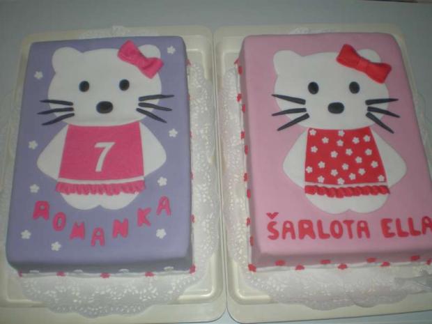 Kitty dvojmo, torta, Narodeninové torty, evka39, 1