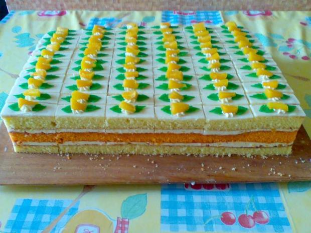broskyňové rezy, torta, Zákusky broskyňové rezy, torta, Zákusky, zabacka, 1