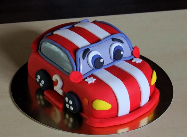 Autíčko pre Majka, torta, Torty autíčka, vláčiky, jazvinka, 1