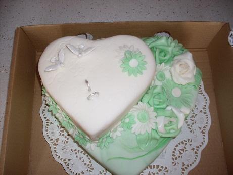 Svadobna do zelena, torta, Svadobné torty, Iwča, 1