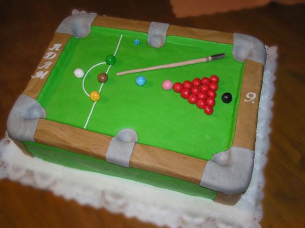 Snooker, torta, Športové torty, Marcela_SNV, 1