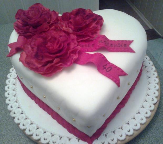 narodeninové srdce, torta, Narodeninové torty, edina, 1