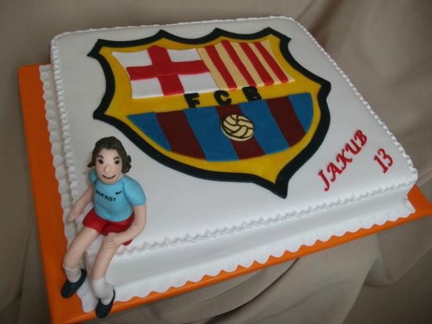 Messi a FCBarcellona znak, torta, Športové torty, Alenik, 1