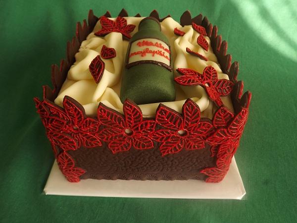 Fľaška, torta, Alena Lenicka, 1