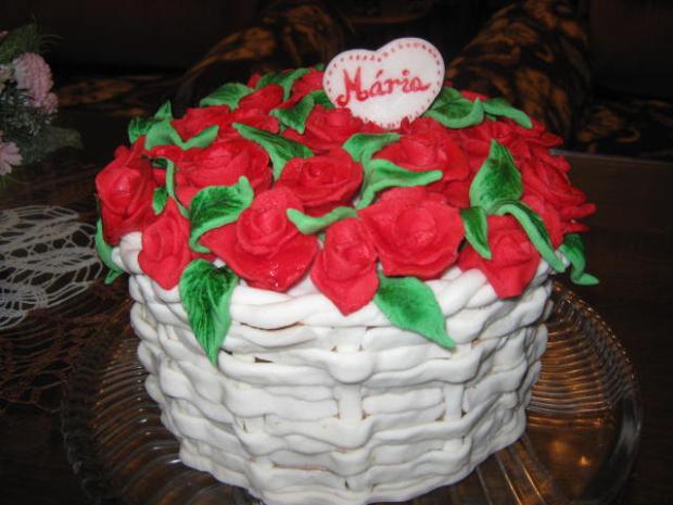 Ruže, torta, Narodeninové torty Ruže, torta, Narodeninové torty, Dusca, 1