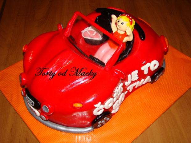 Kabriolet na želanie, torta, Narodeninové torty Kabriolet na želanie, torta, Narodeninové torty, Macka Stančíková, 1