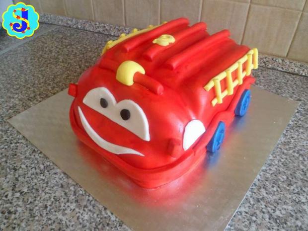 Požiarnícke auto, torta, Torty autíčka, vláčiky Požiarnícke auto, torta, Torty autíčka, vláčiky, Janka.S, 1