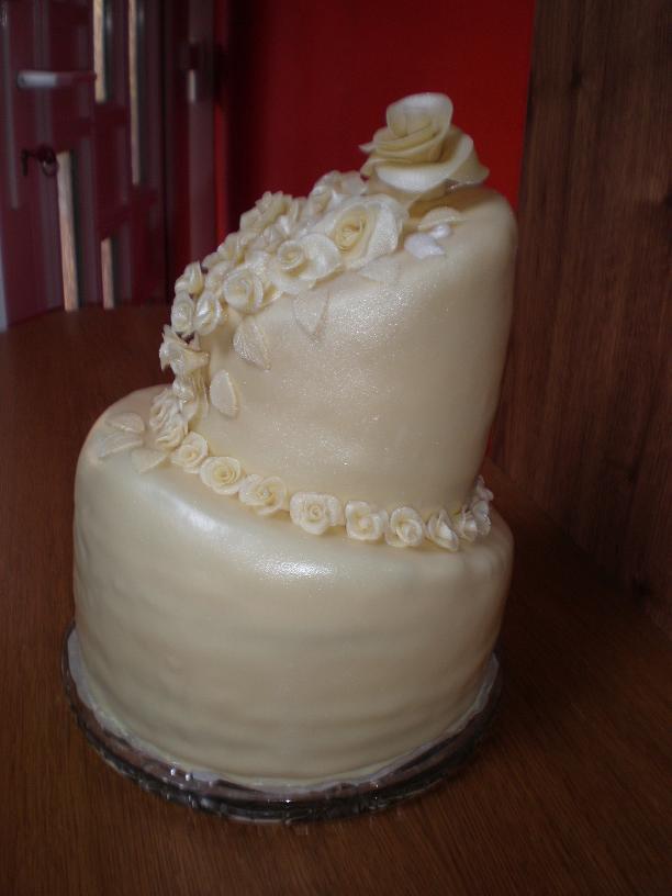 šikmá- svadobná, torta, Svadobné torty, daduš, 1