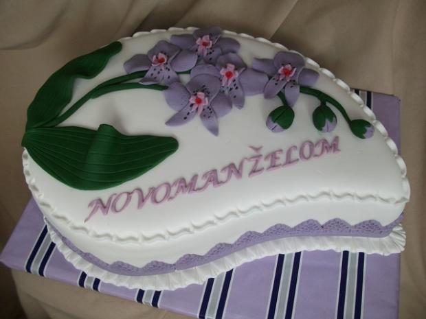 svadobna slza s orchideami, torta, Svadobné torty svadobna slza s orchideami, torta, Svadobné torty, Alenik, 1