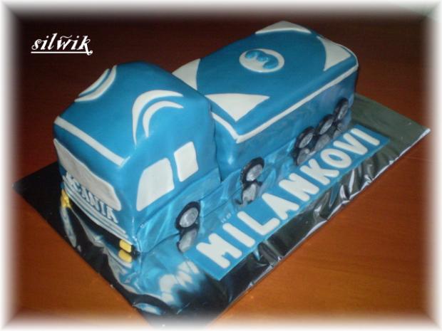 Kamión Scania, torta, Torty autíčka, vláčiky Kamión Scania, torta, Torty autíčka, vláčiky, silwik, 1