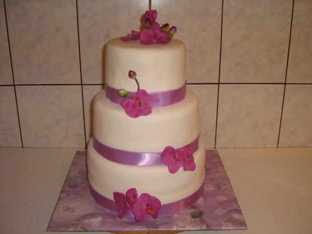 svadobná s orchideami , torta, Svadobné torty svadobná s orchideami , torta, Svadobné torty, JajaS, 1