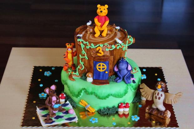 Macko Pooh a kamaráti :-), torta, Rozprávkové torty Macko Pooh a kamaráti :-), torta, Rozprávkové torty, jazvinka, 1