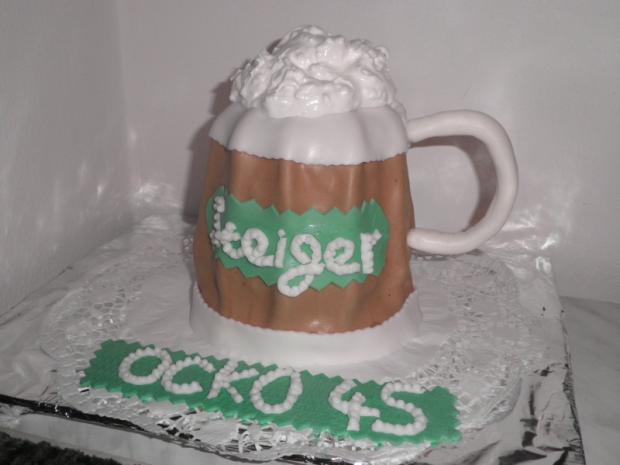 pivový pohár, torta, Narodeninové torty, LM18, 1