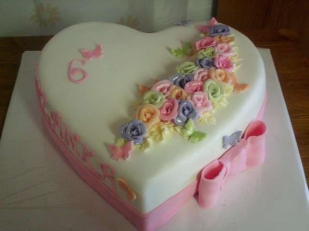 srdiečko k 6. narodeninám, torta srdiečko k 6. narodeninám, torta, andrea.d, 1