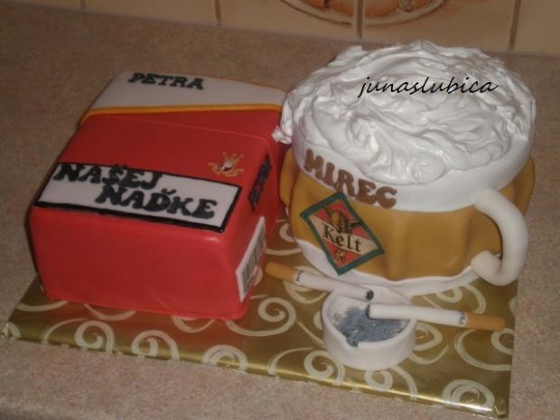 pivko a cigaretky, torta, Narodeninové torty, junaslubica, 1