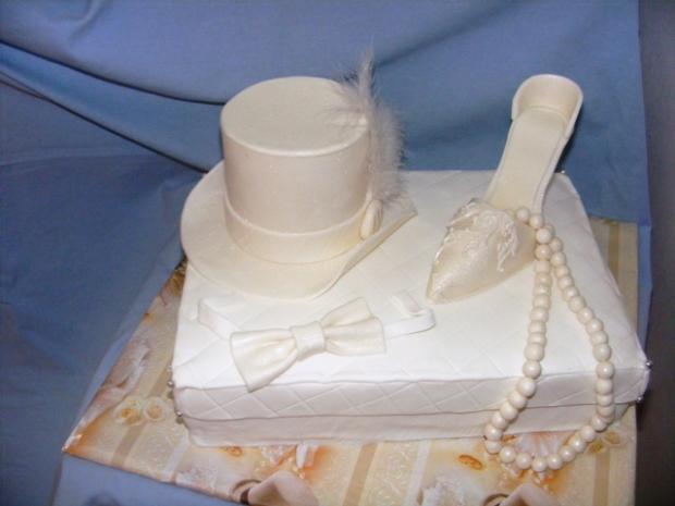 Svadobna krabica, cilinder a lodicka, torta, Svadobné torty, veve04, 1