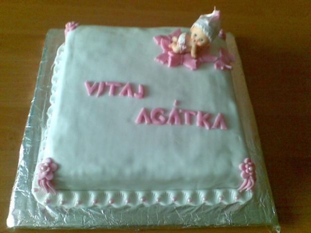 Pre Agátku na krst, torta, Torty na krstiny, Lucia Čmelová, 1