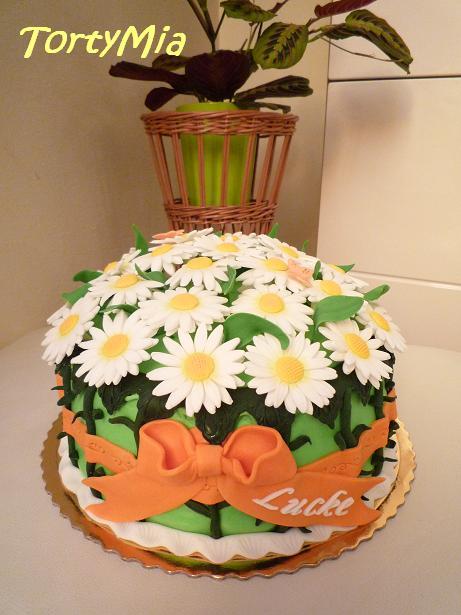 Opäť margarétková :), torta, Narodeninové torty, TortyMia, 1