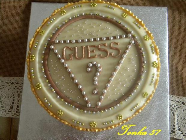 GUESS, torta, Narodeninové torty GUESS, torta, Narodeninové torty, Tonka 57, 1