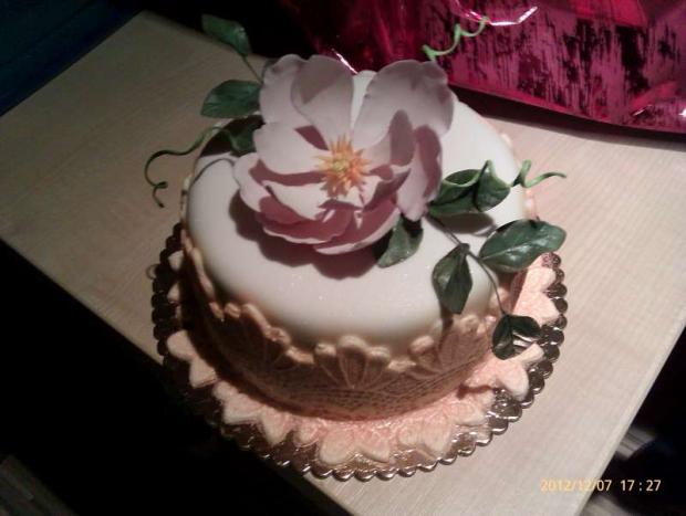 minitortička s magnoliou, torta, Narodeninové torty minitortička s magnoliou, torta, Narodeninové torty, Macka, 1