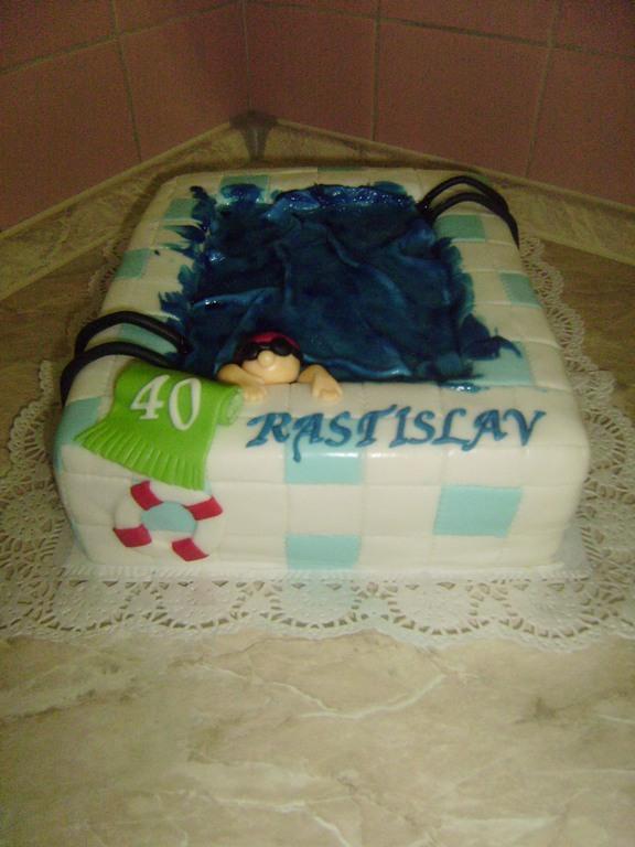 pre plavca, torta, Športové torty pre plavca, torta, Športové torty, evicka.h, 1