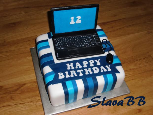 Notebook - torta 238, torta, Narodeninové torty, slavabb, 1