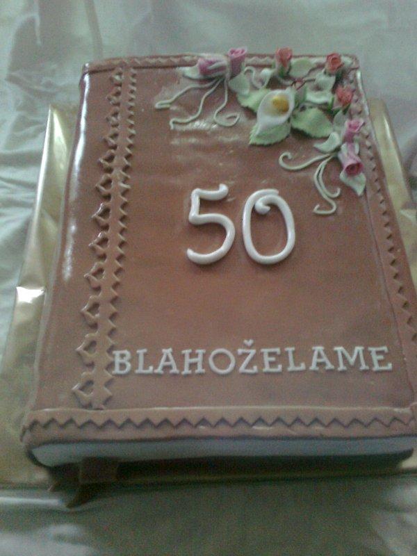 Kniha k 50, torta, Narodeninové torty Kniha k 50, torta, Narodeninové torty, elenka.sop, 1