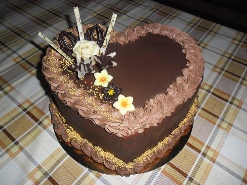 čokoládové srdce, torta, Čokoládové torty čokoládové srdce, torta, Čokoládové torty, Ivka29, 1