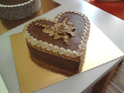 Svadobné čoko srdce, torta, Svadobné torty Svadobné čoko srdce, torta, Svadobné torty, Janette72, 1