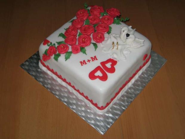 Svadobná -labuťky+obrúčky, torta, Svadobné torty Svadobná -labuťky+obrúčky, torta, Svadobné torty, Lubka212, 1