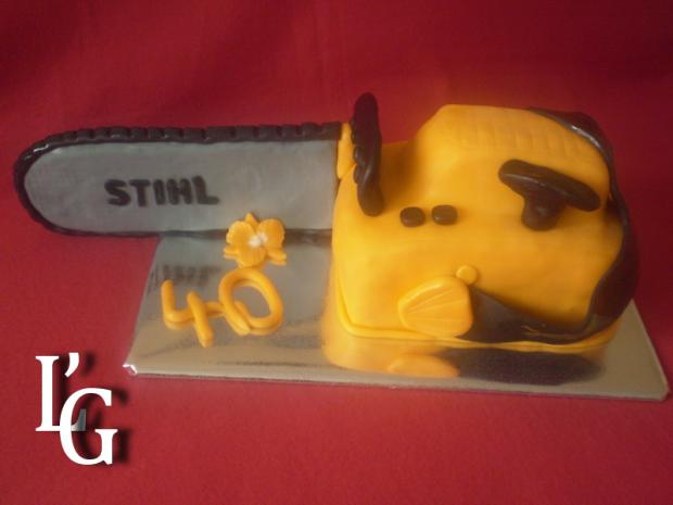motorová píla, torta, Narodeninové torty motorová píla, torta, Narodeninové torty, lubka67, 1