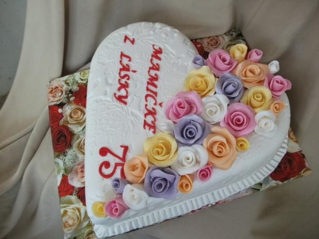 Srdiecko s ruzickami, torta, Narodeninové torty Srdiecko s ruzickami, torta, Narodeninové torty, Alenik, 1