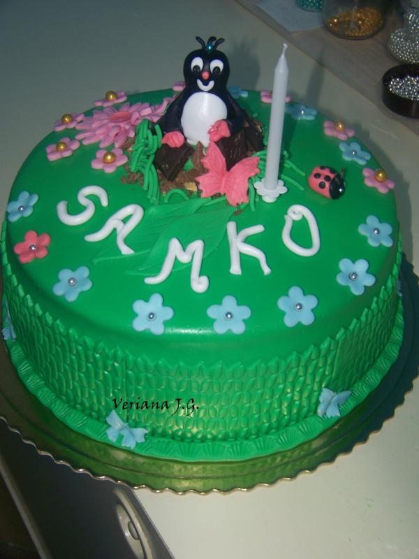 krtko v záhrade, torta, Rozprávkové torty, jarkag3, 1