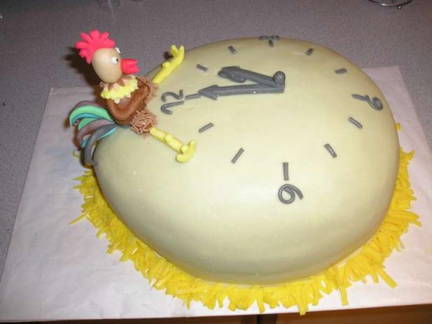 vajíčkové hodiny alebo kohútove vajce???, torta, Netradičné torty vajíčkové hodiny alebo kohútove vajce???, torta, Netradičné torty, annie.b, 1