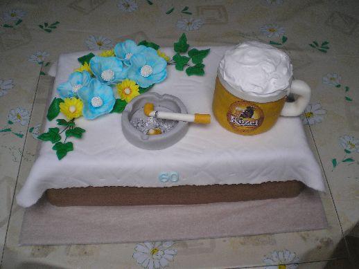 Pivo a cigaretka, torta, Narodeninové torty, ivca1022, 1