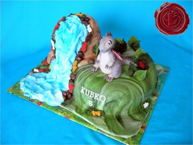 Dráčik v krajinke, torta, Torty so zvieratkami Dráčik v krajinke, torta, Torty so zvieratkami, lenkafab, 1