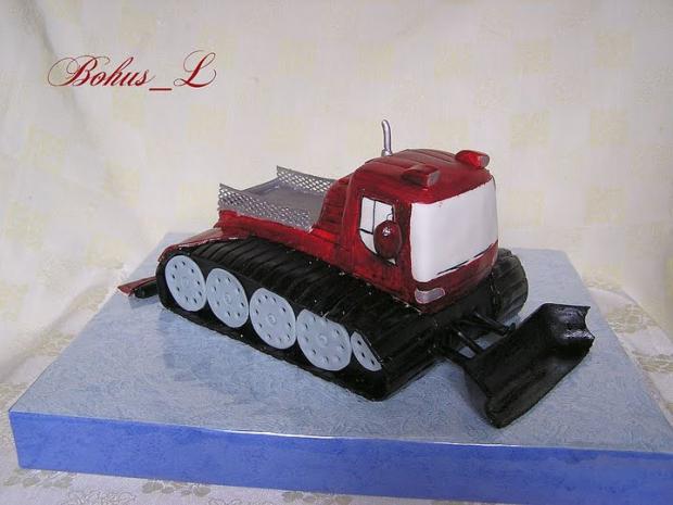 Snežný ratrak, torta, Torty autíčka, vláčiky Snežný ratrak, torta, Torty autíčka, vláčiky, Bohus_L, 1