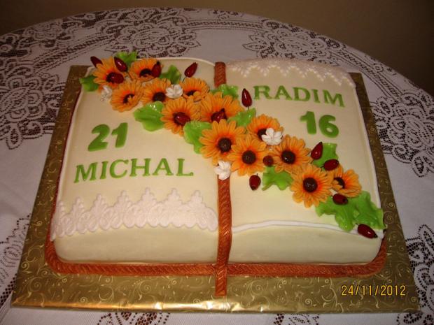 kniha pro dva oslavence, torta, Narodeninové torty, zdenab., 1