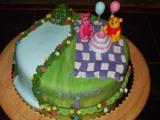 MACKO PU, torta, Rozprávkové torty, miriamik, 1