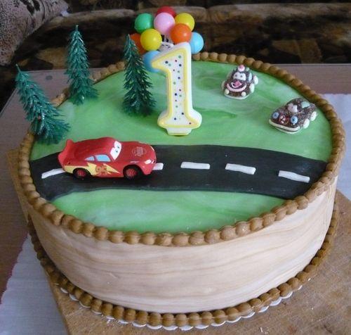 K. 1. roku pre chlapca, torta, Torty autíčka, vláčiky, zdenka z hôrky, 1