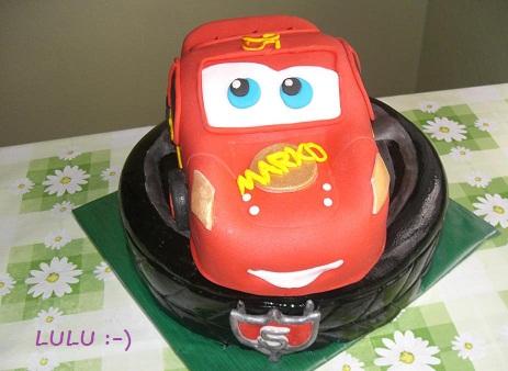 autíčko, torta, Torty autíčka, vláčiky, tomova, 1