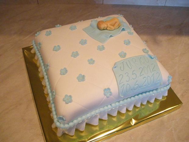 Vankúšik, torta, Torty na krstiny Vankúšik, torta, Torty na krstiny, Iveta Barlíková, 1