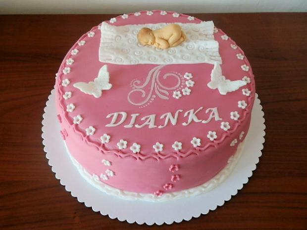 Krstinová pre Dianku, torta, Torty na krstiny Krstinová pre Dianku, torta, Torty na krstiny, Ildi B., 1