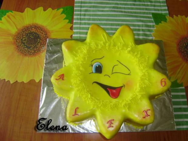 Slniecko, torta, Narodeninové torty Slniecko, torta, Narodeninové torty, Elena P., 1